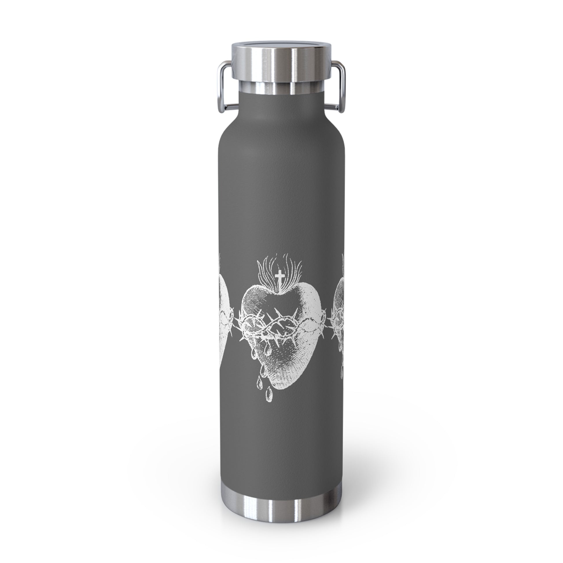 Sacred Heart of Jesus Copper Vacuum Insulated Bottle, 22oz - Sanctus Art Gallery