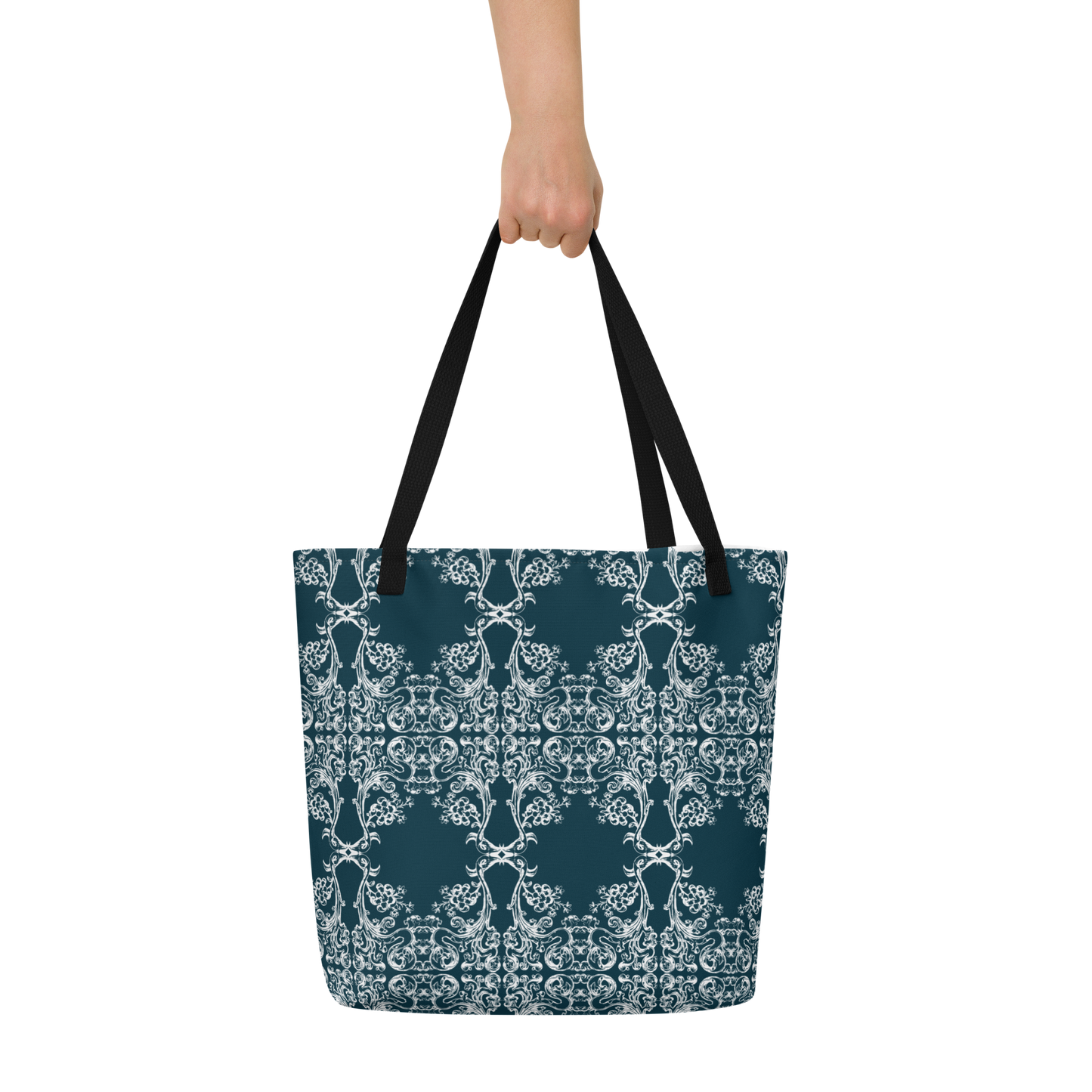 Renaissance Tapestry Large Tote Bag w/Pocket - Sanctus Art Gallery