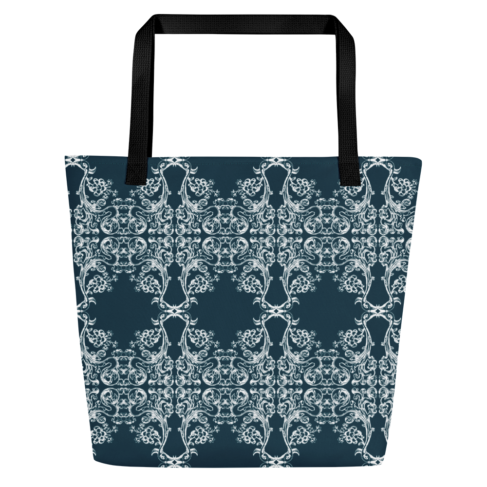 Renaissance Tapestry Large Tote Bag w/Pocket - Sanctus Art Gallery