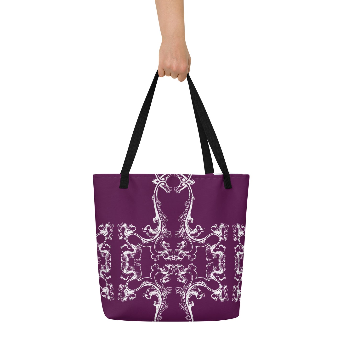 Gothic Reverie Large Tote Bag - Sanctus Art Gallery