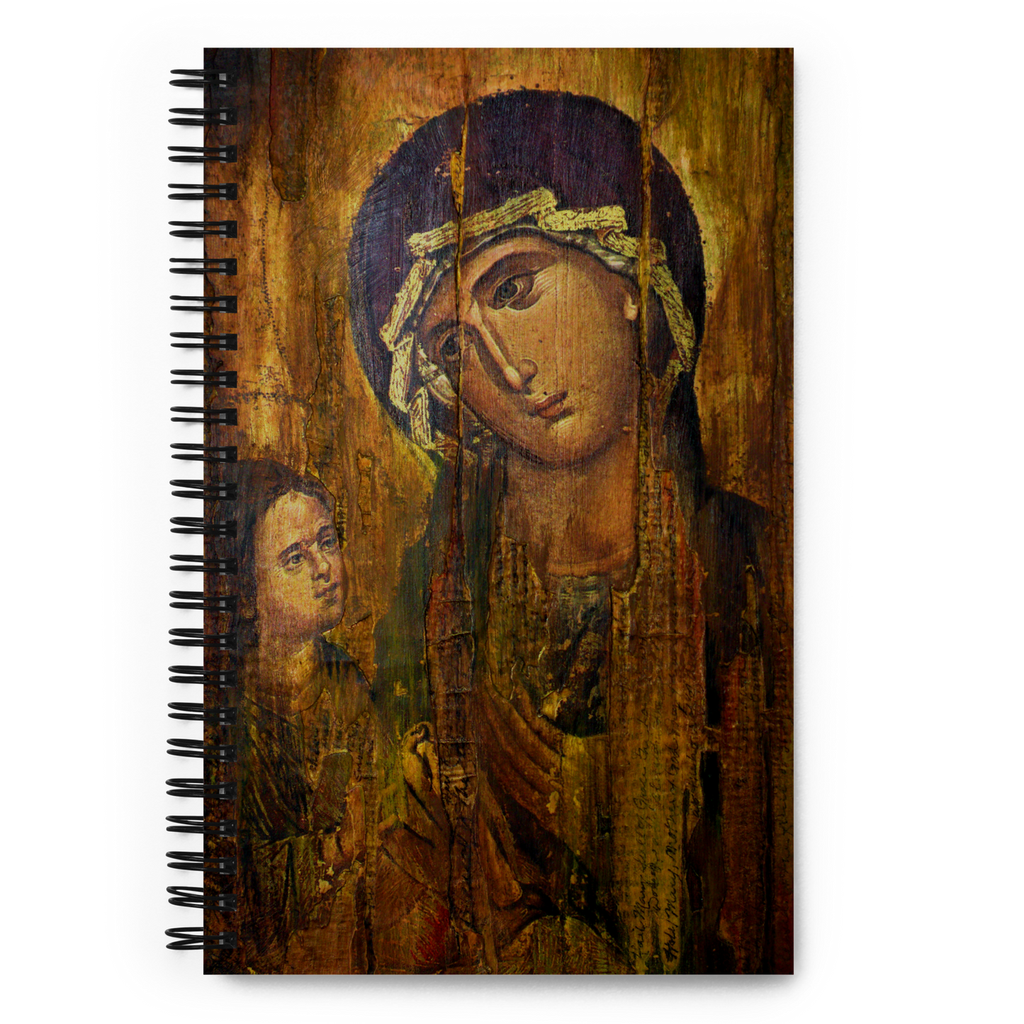 Mother of God Spiral Notebook - Dotted Paper - Studio Lams Creative Collective