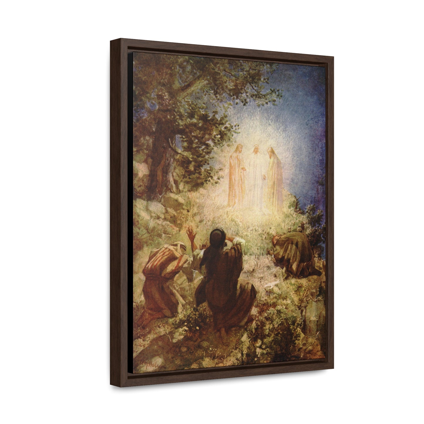 The Transfiguration of Jesus Framed Canvas - Sanctus Art Gallery