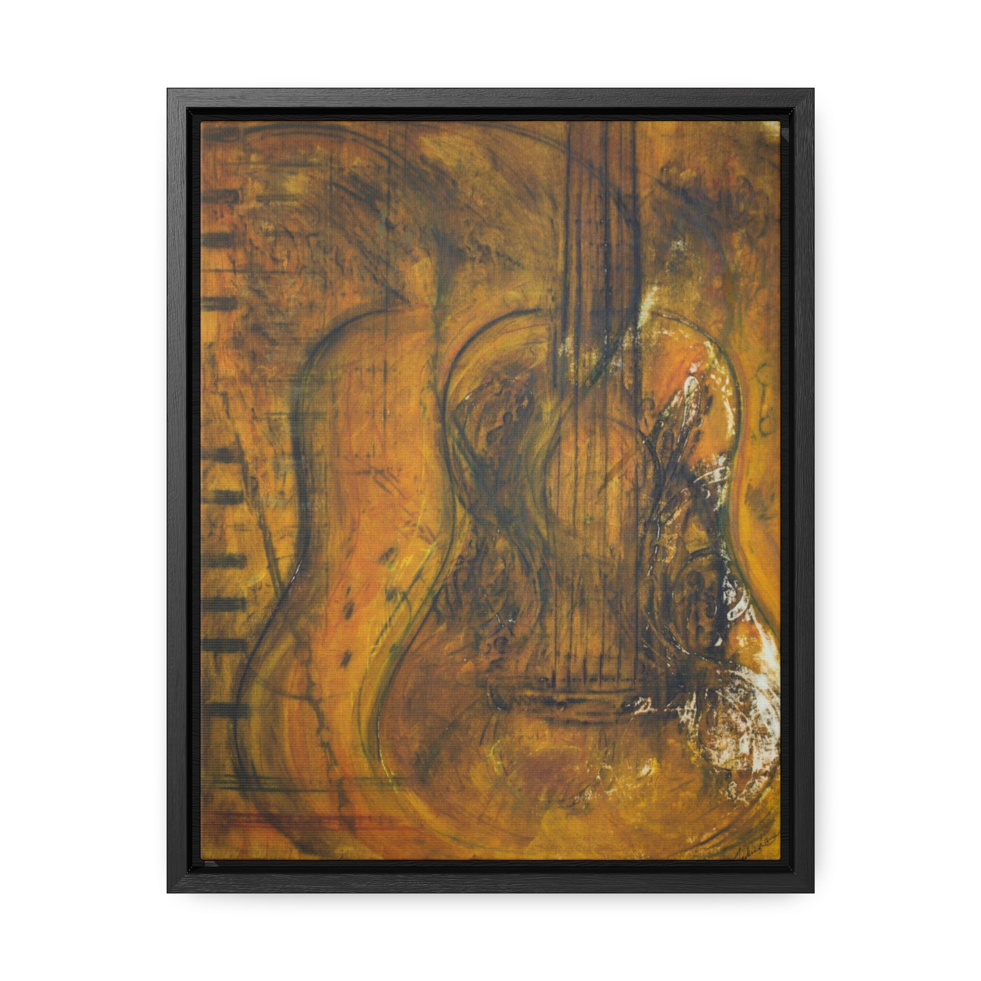 Crescendo Fiber Art - Framed Gallery Canvas - Sanctus Art Gallery