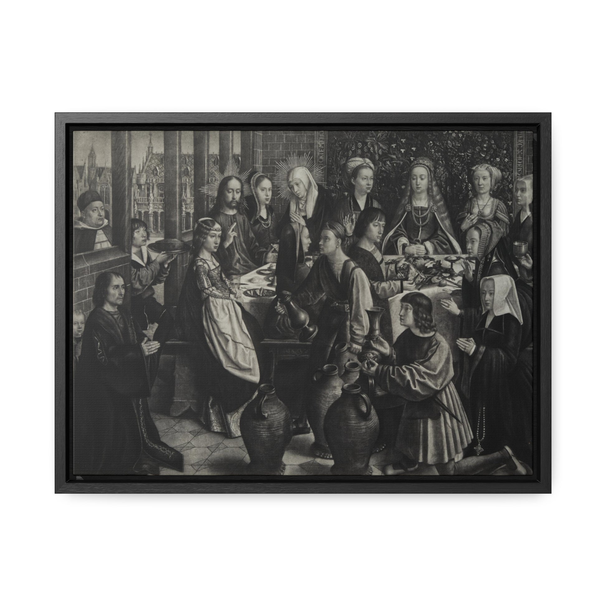 Wedding at Cana Framed Canvas -Jacques-Louis David - Sanctus Art Gallery