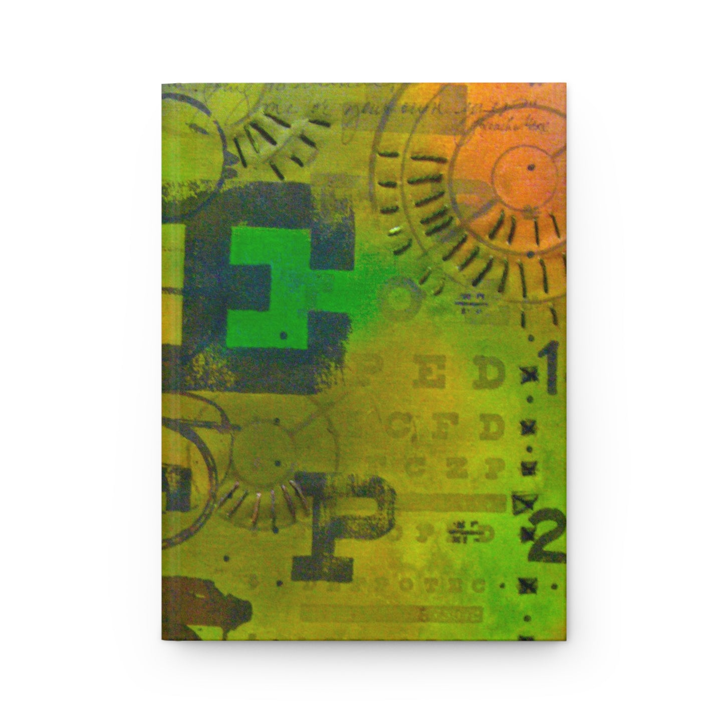 Eye Exam Hardcover Journal Matte - Lined Paper - Sanctus Art Gallery