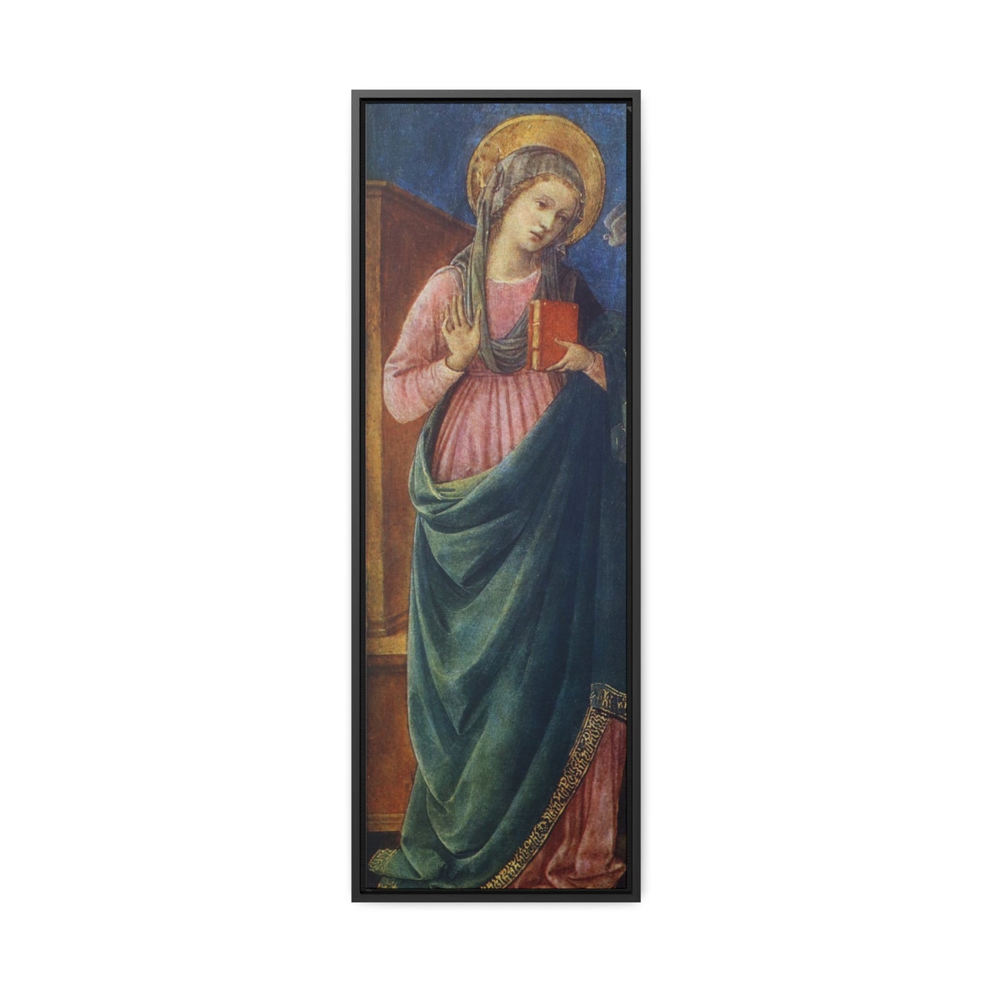 Annunciation - Mary Framed Canvas - Sanctus Art Gallery