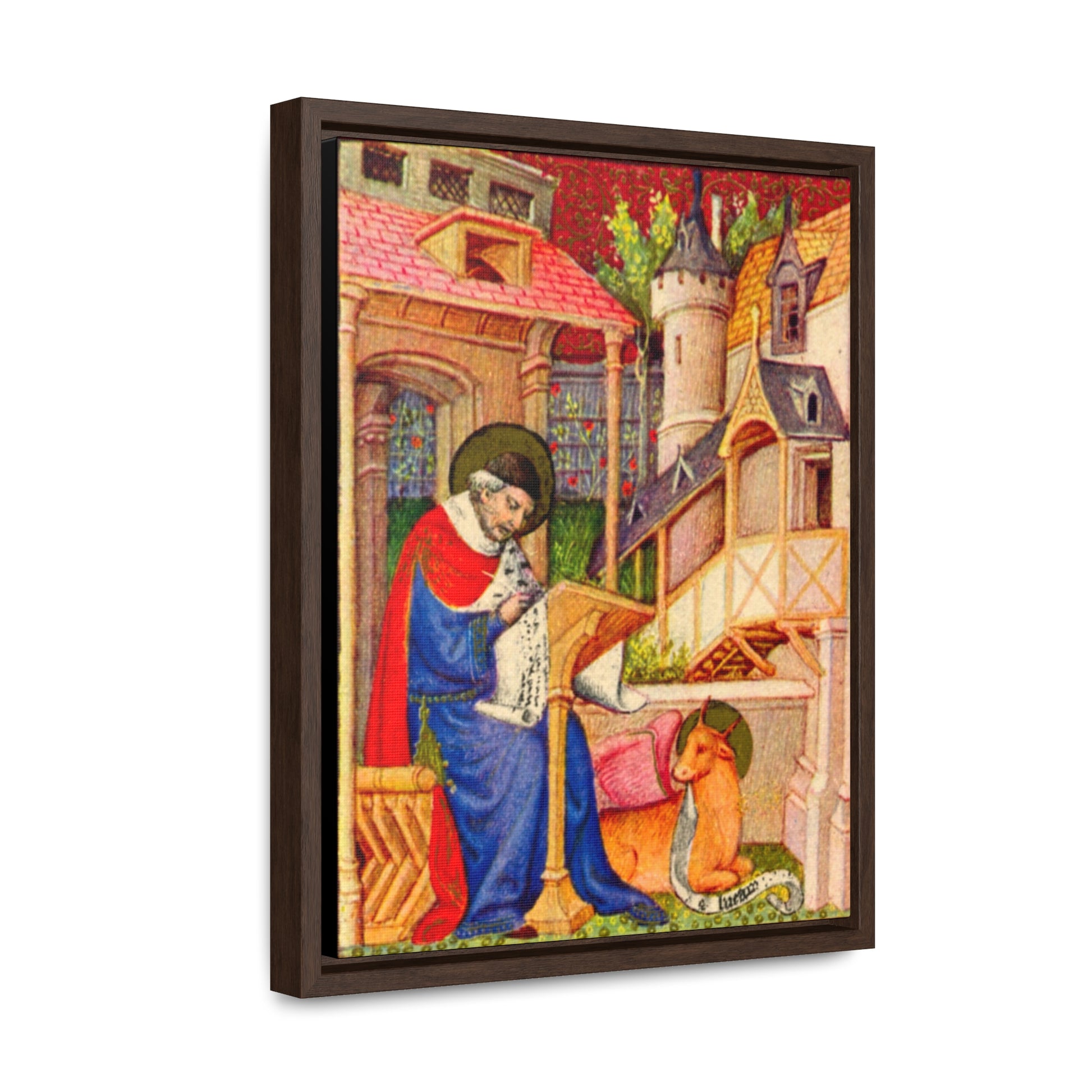 St. Luke 15th Century Framed Canvas - Sanctus Art Gallery