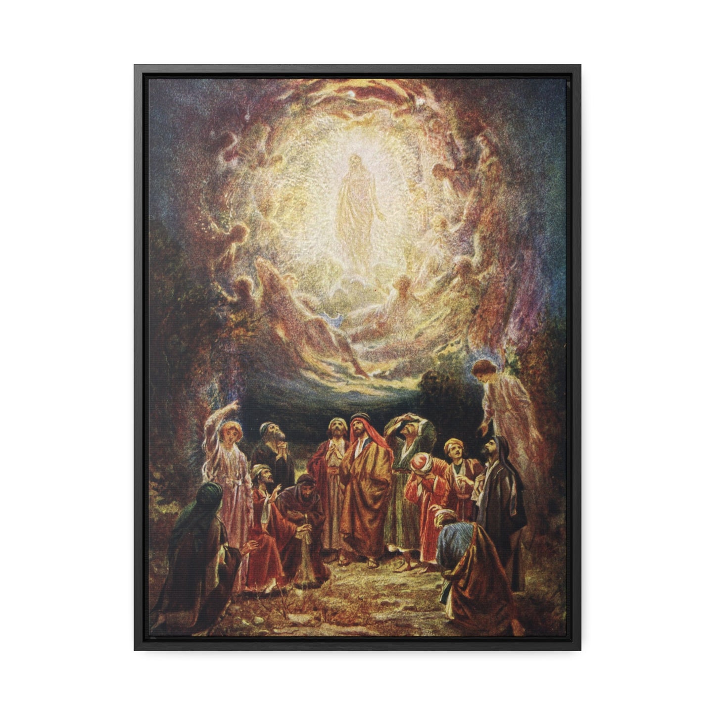 Ascension of Jesus Framed Gallery Wrapped Canvas - Studio Lams Creative Collective