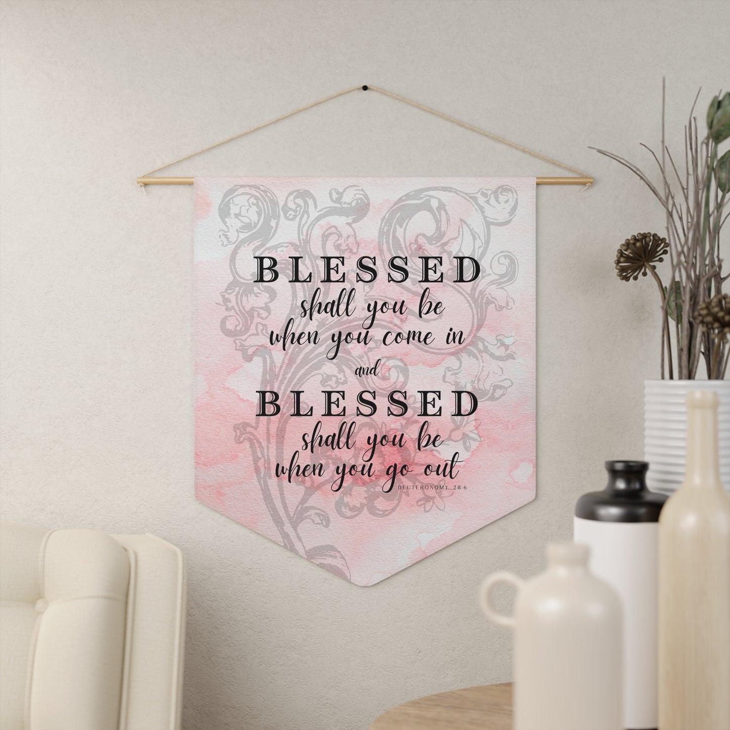 Blessed Shall You Be Pennant - Studio Lams Creative Collective