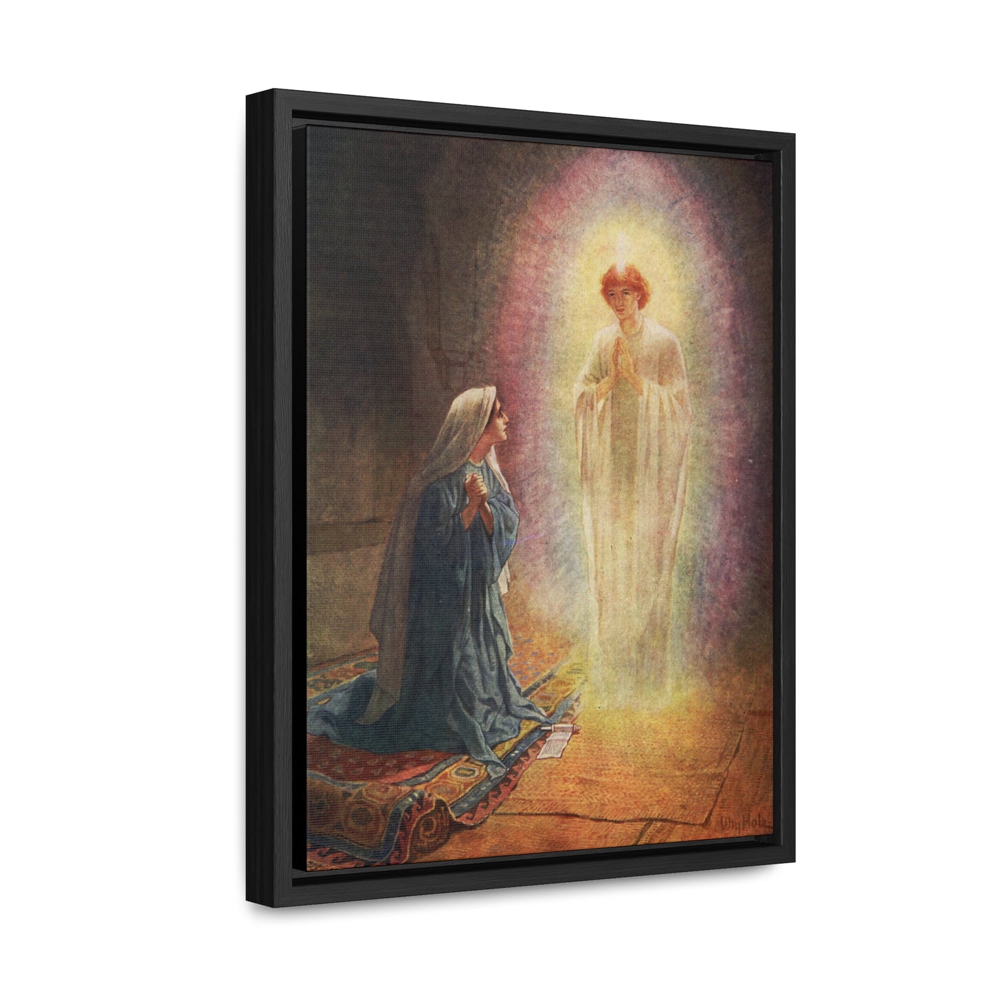 Annunciation Framed Canvas - Sanctus Art Gallery