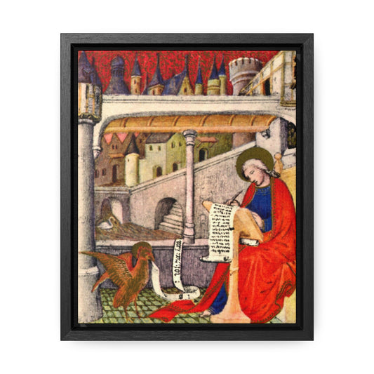 St. John, 15th Century - Framed, Gallery Canvas Wrap, 8"x10" - Studio Lams Creative Collective