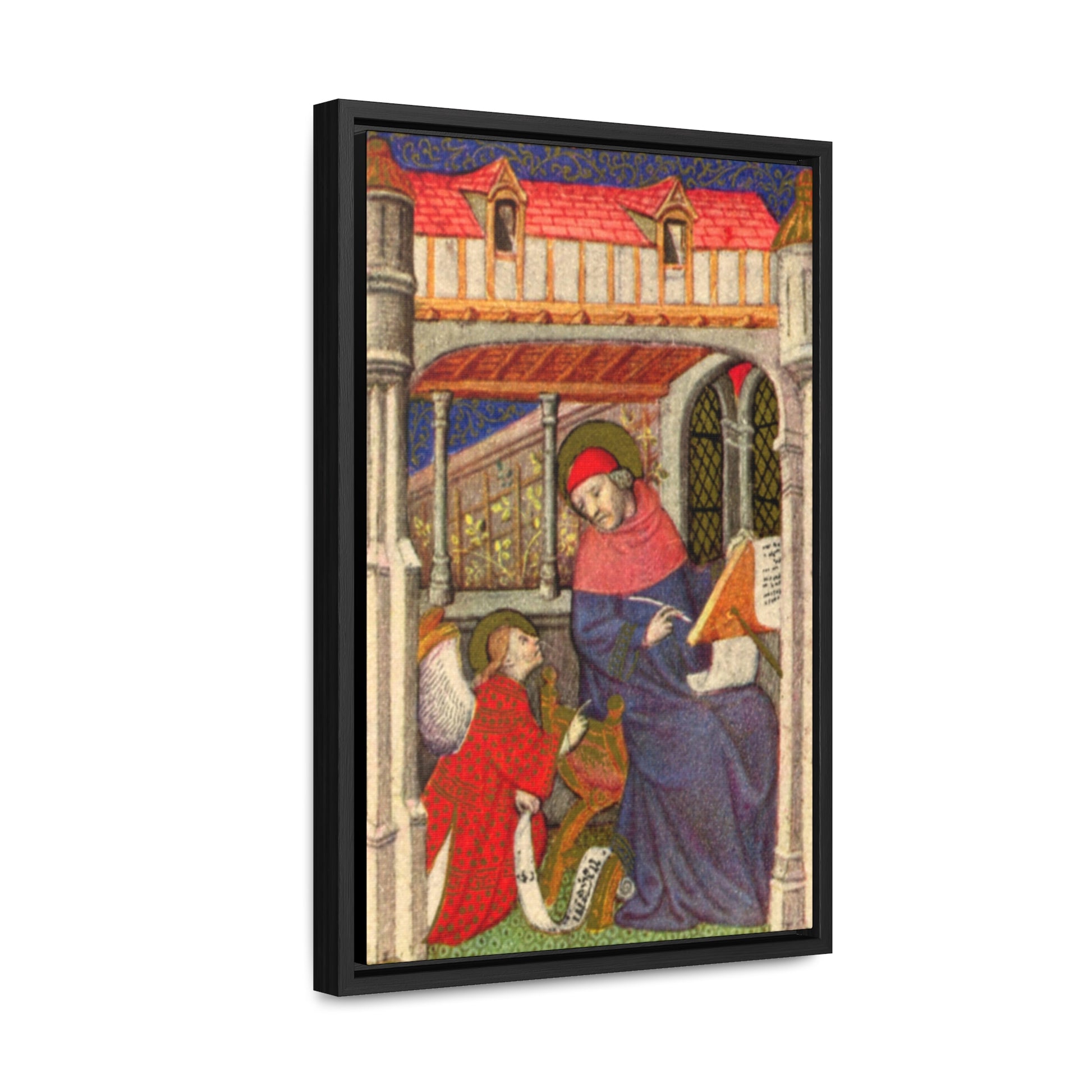 St Matthew 15th Century Framed Canvas - Sanctus Art Gallery