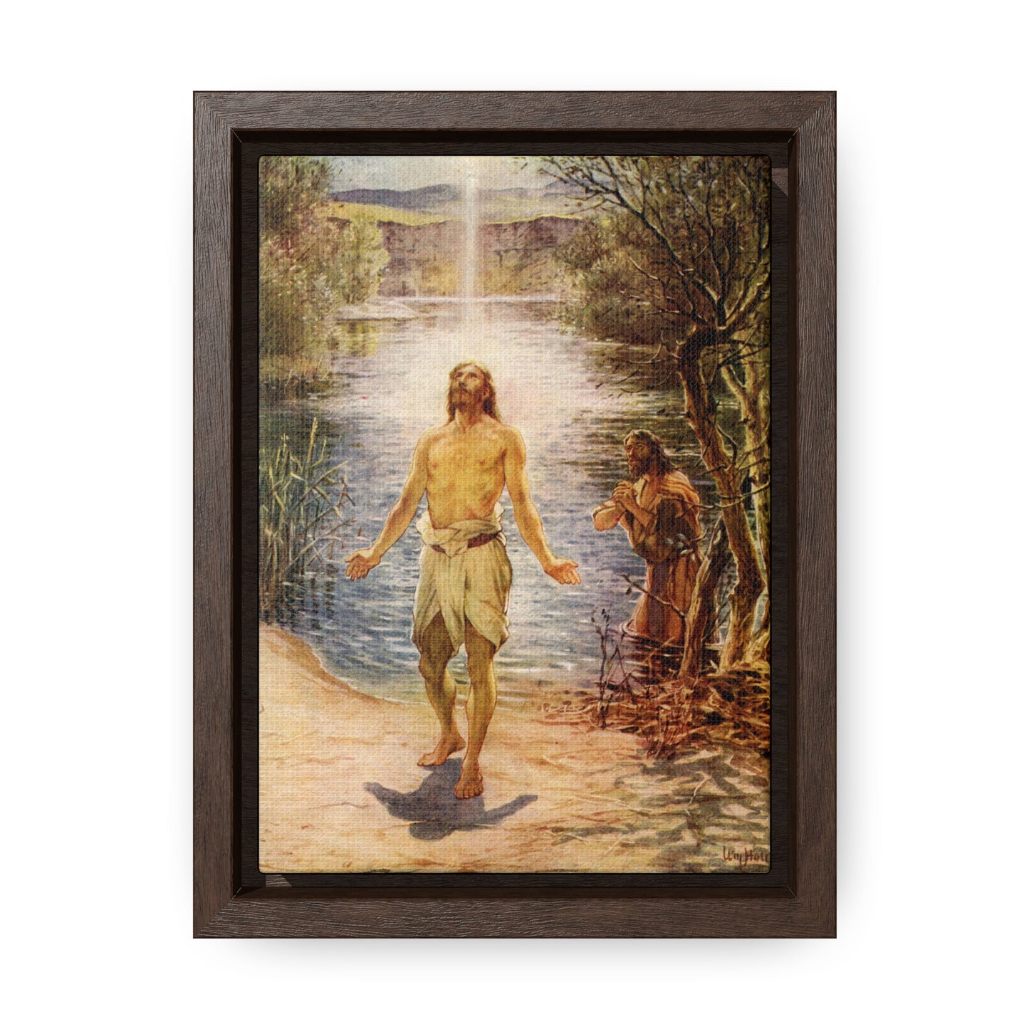 The Baptism of Jesus Gallery Canvas Wrap - 5"x7" - Sanctus Art Gallery