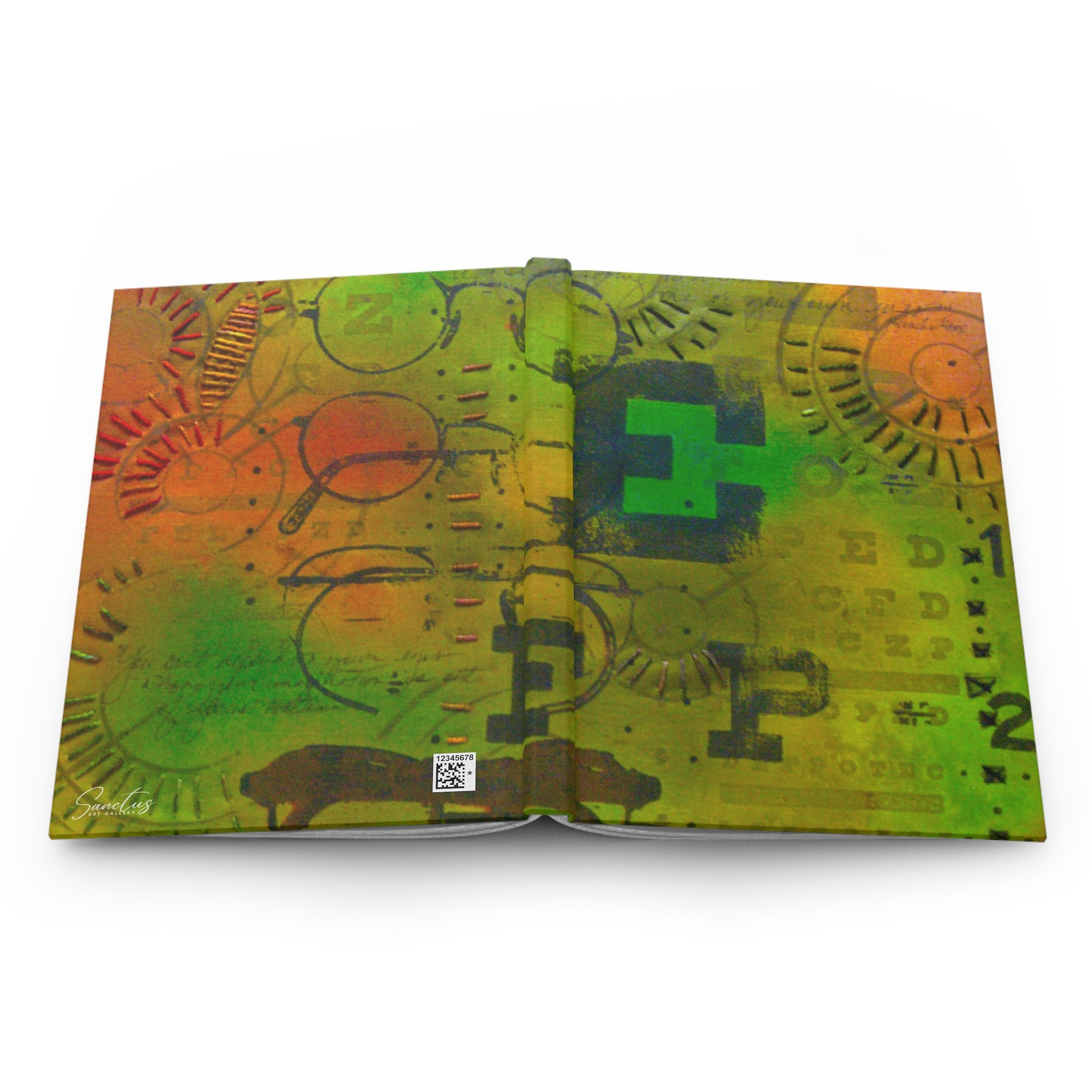 Eye Exam Hardcover Journal Matte - Lined Paper - Sanctus Art Gallery