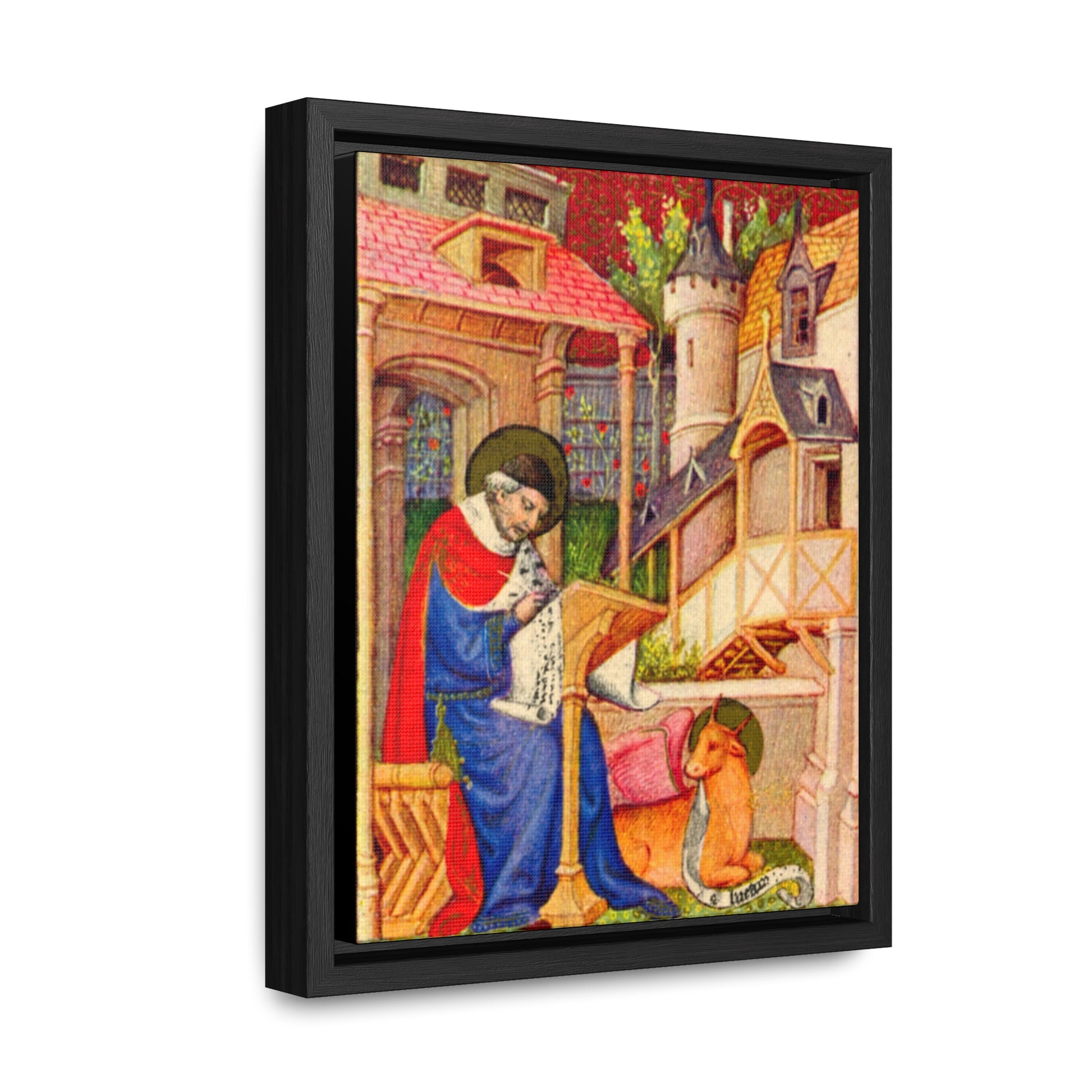 St. Luke, 15th Century, Framed Gallery Canvas Wrap, 8"x10" - Studio Lams Creative Collective