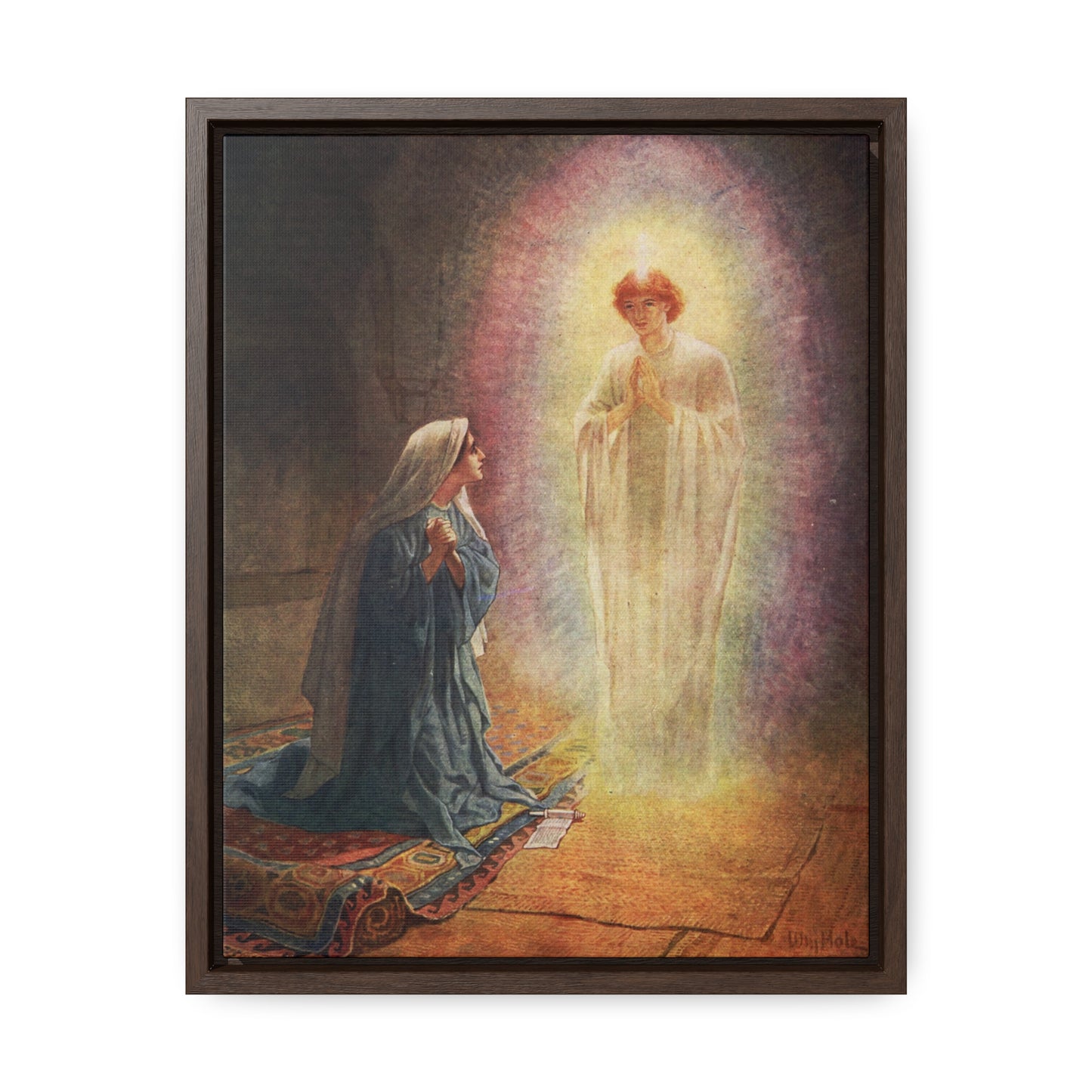 Annunciation Framed Canvas - Sanctus Art Gallery