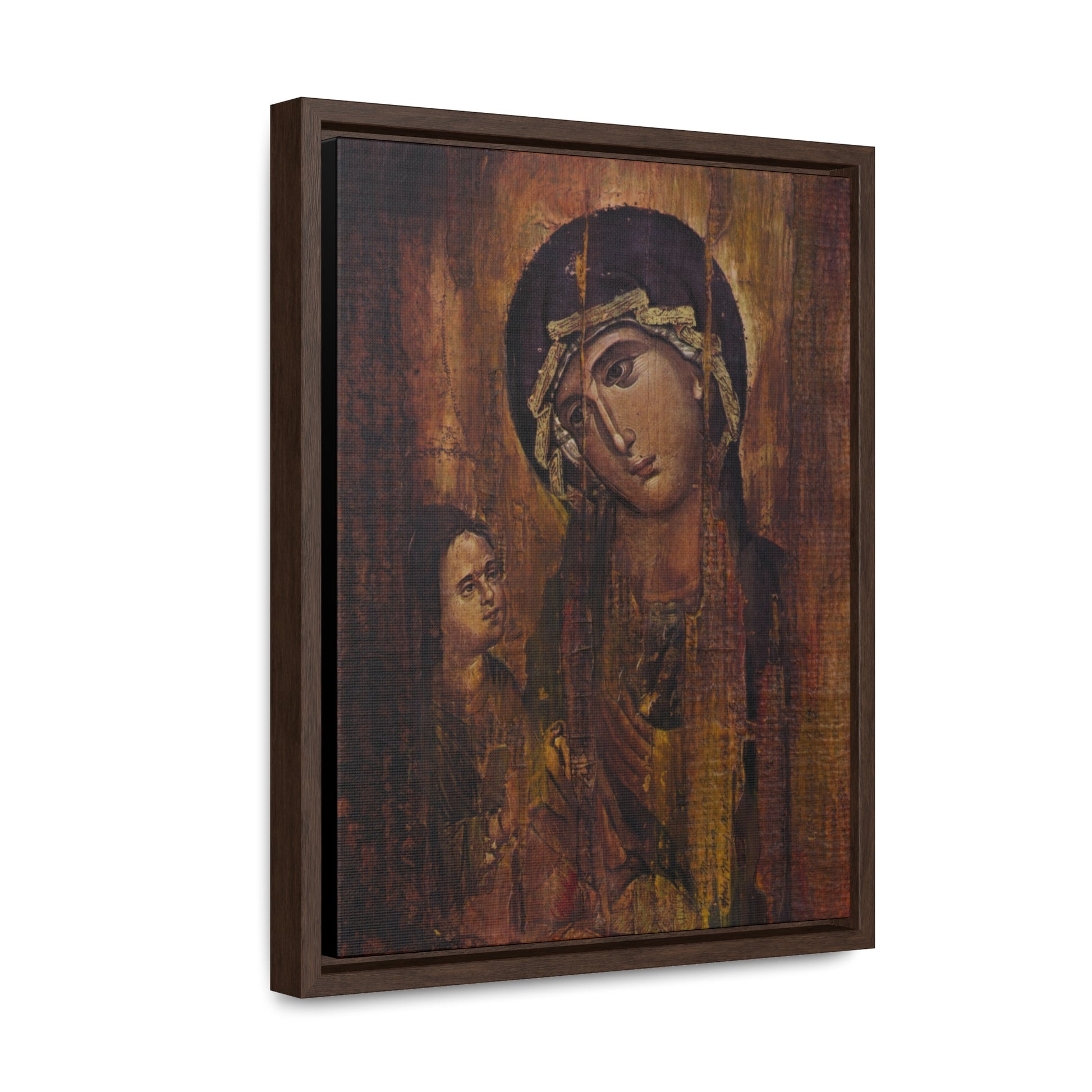 Our Lady of the Way - Framed Gallery Wrap Canvas - Sanctus Art Gallery