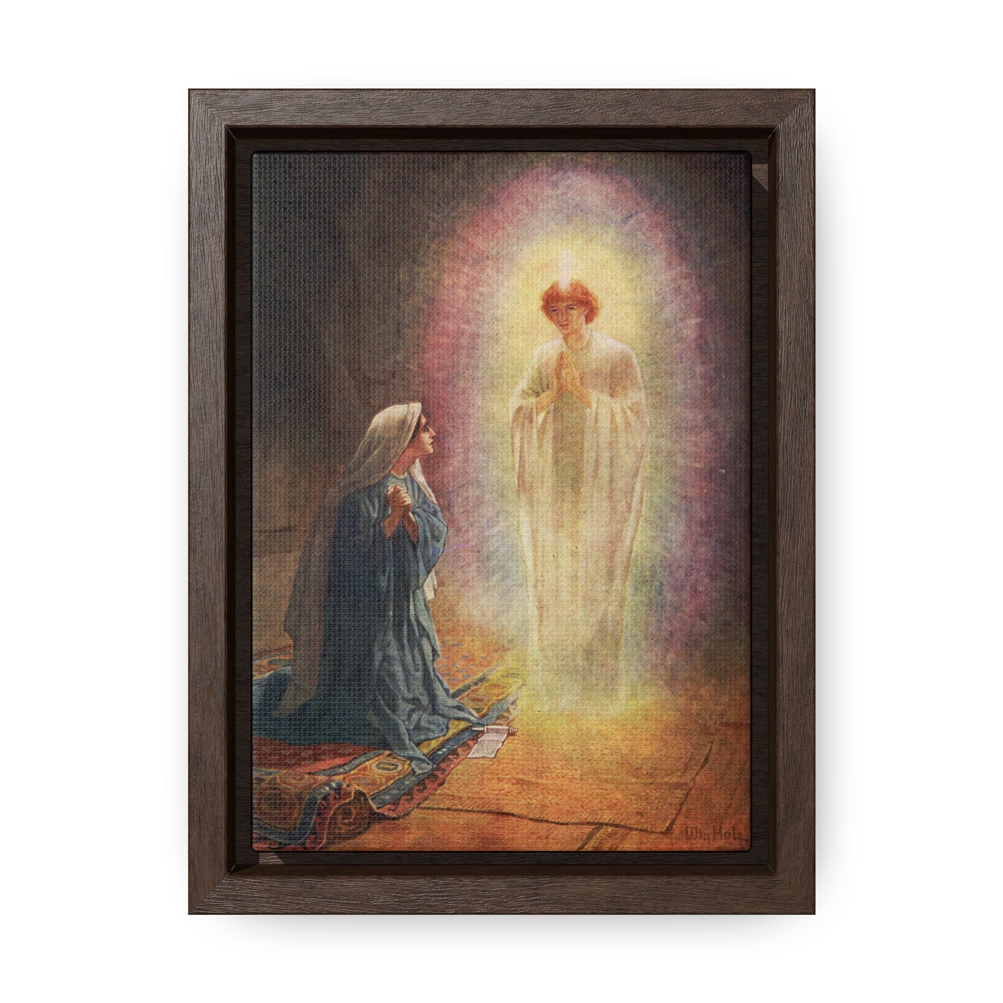 Annunciation Framed, Gallery Wrapped Canvas - 5"x7" - Studio Lams Creative Collective