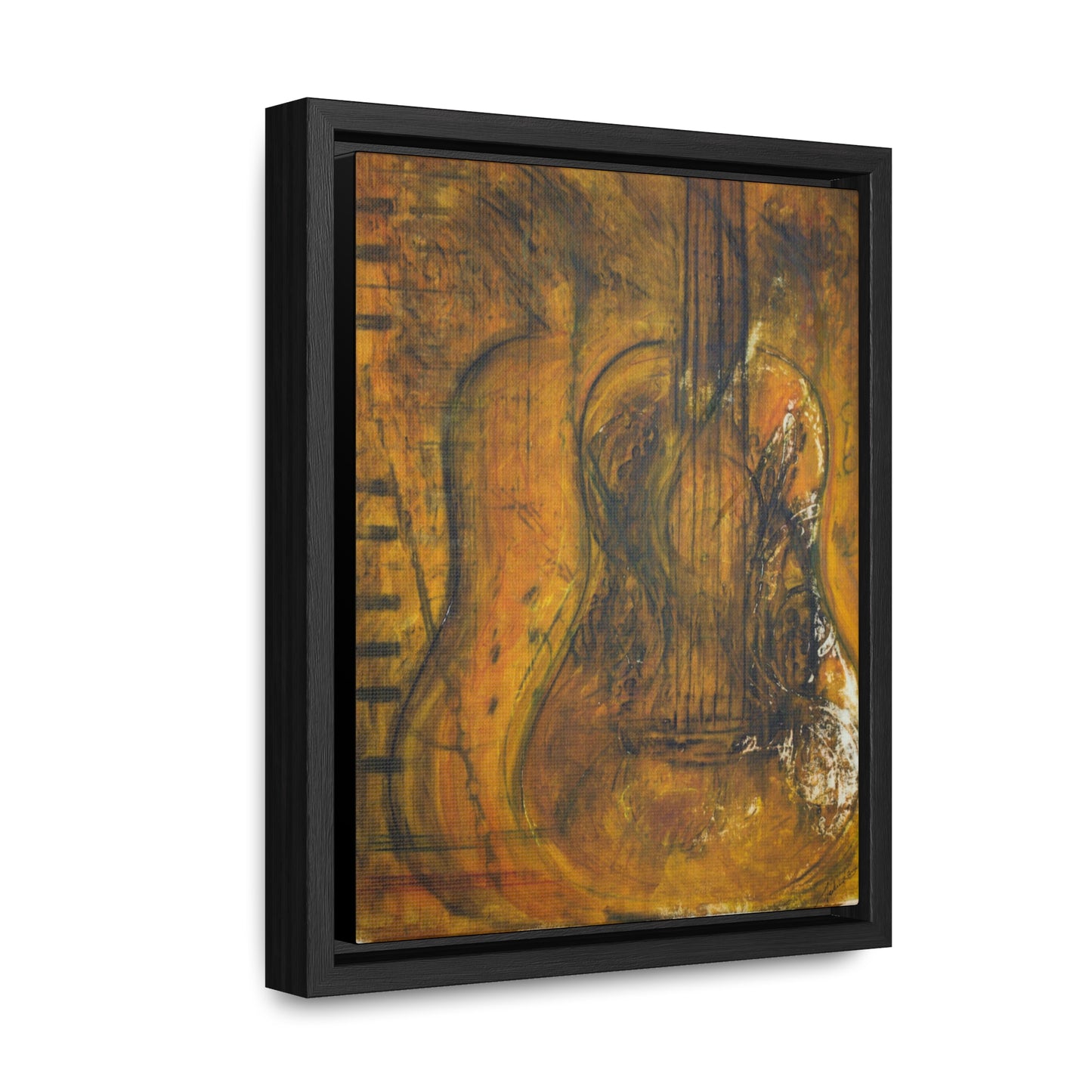Crescendo Fiber Art - Framed Gallery Canvas - Sanctus Art Gallery