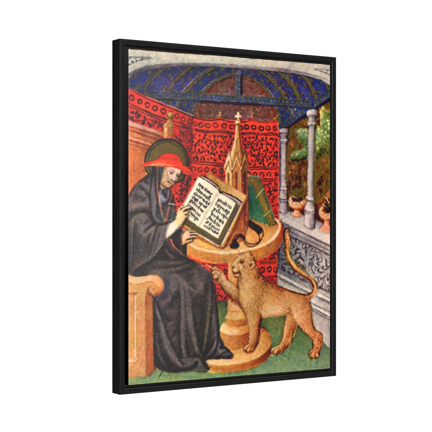 St. Jerome 15th Century Framed Canvas - Sanctus Art Gallery