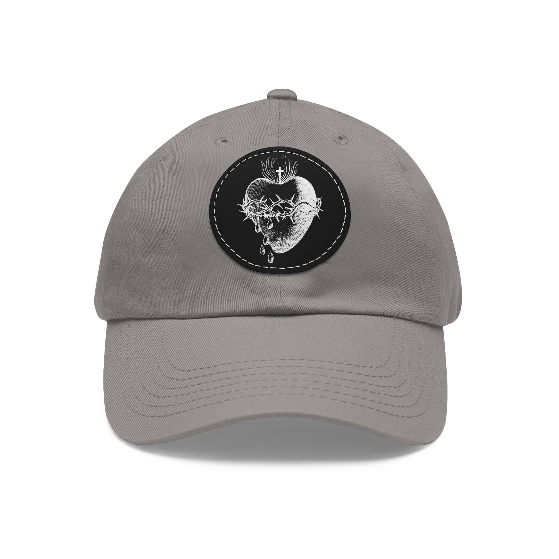 Sacred Heart of Jesus Hat with Leather Patch (Round) - Sanctus Art Gallery