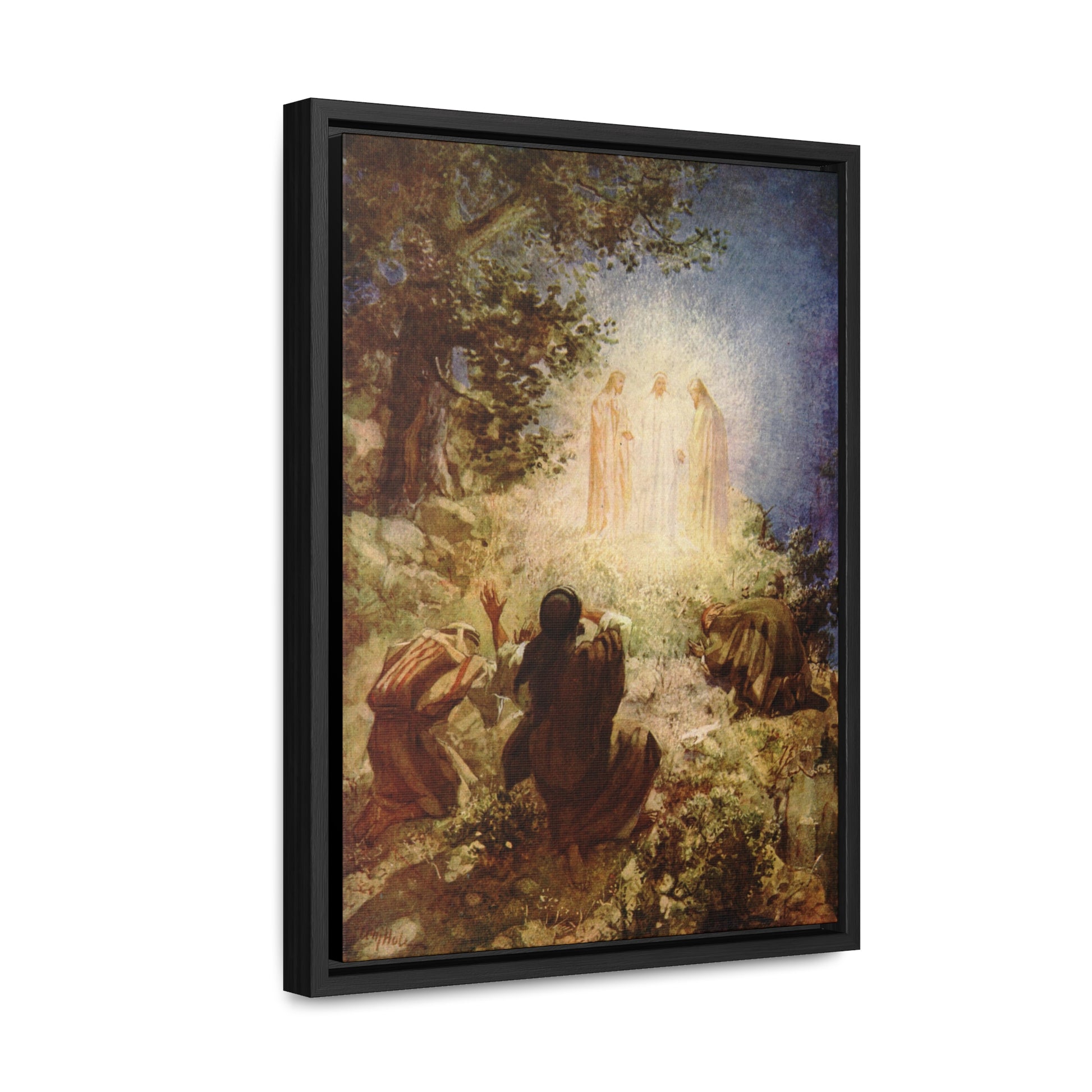The Transfiguration of Jesus Framed Canvas - Sanctus Art Gallery