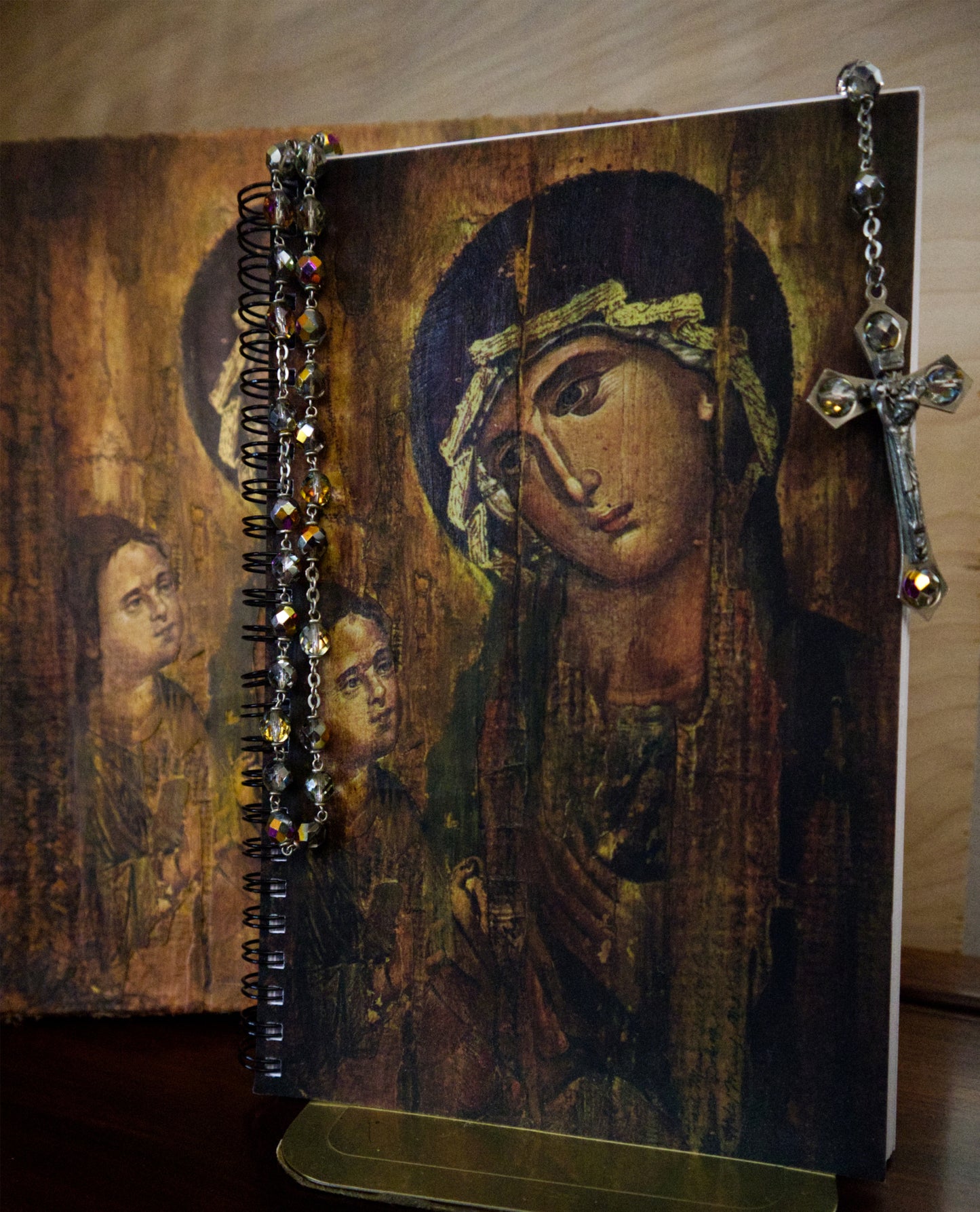 Our Lady of the Way Spiral Notebook - Dotted Paper - Sanctus Art Gallery