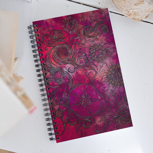 Spring Rhapsody Spiral Notebook - Dotted Paper - Sanctus Art Gallery