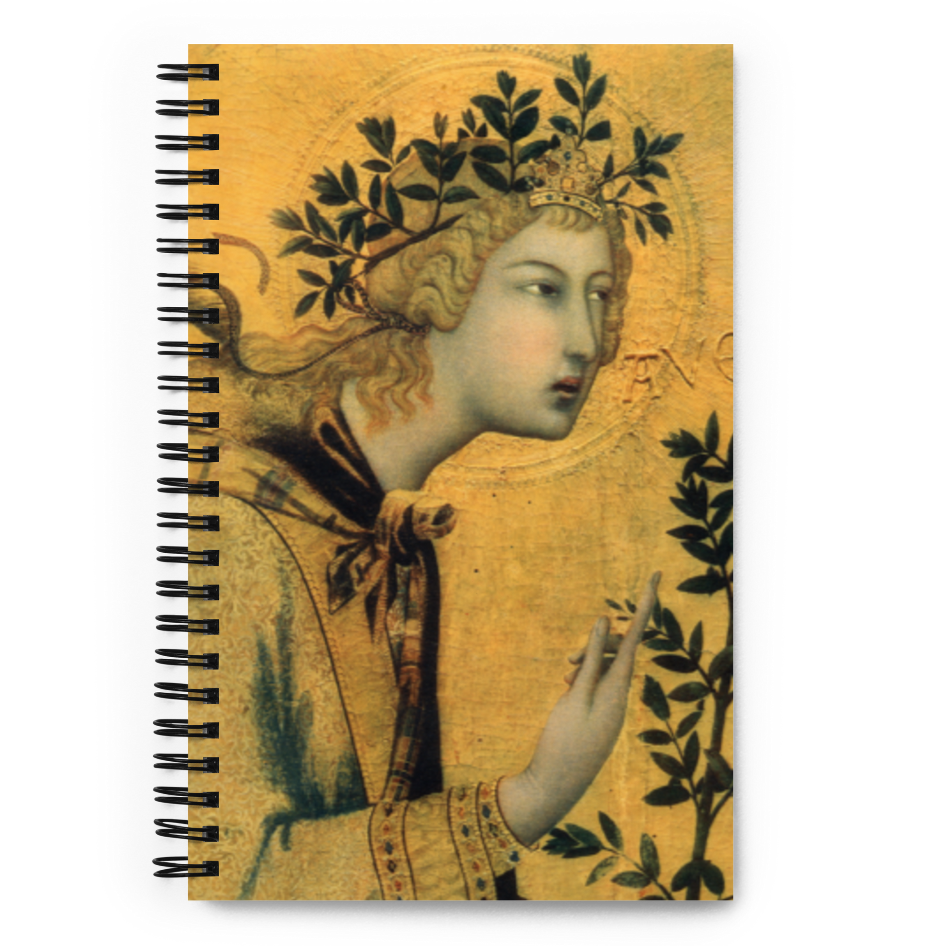 Archangel Gabriel Annunciation Spiral Bound Notebook - Sanctus Art Gallery