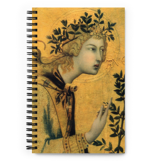 Archangel Gabriel Annunciation Spiral Bound Notebook - Sanctus Art Gallery