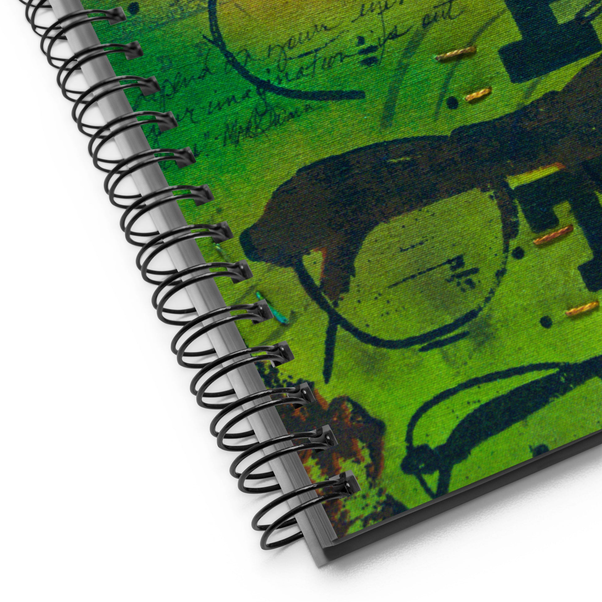 Eye Exam Fiber Art Spiral Notebook - Dotted Paper - Studio Lams Creative Collective