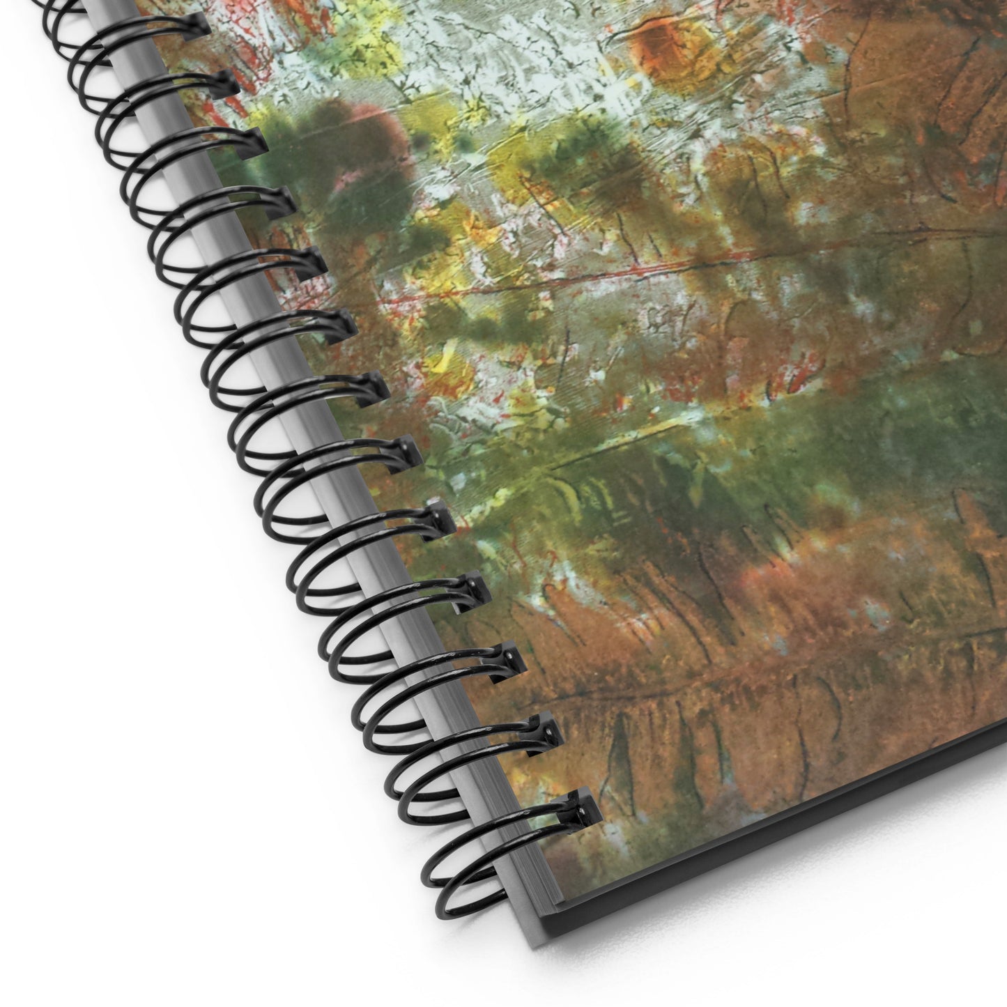 Forest Ferns Fiber Art Spiral Notebook - Dotted Paper - Studio Lams Creative Collective